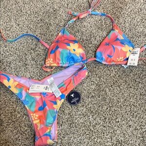 Hollister Floral Bikini Set NEW WITH TAGS NEVER WORN